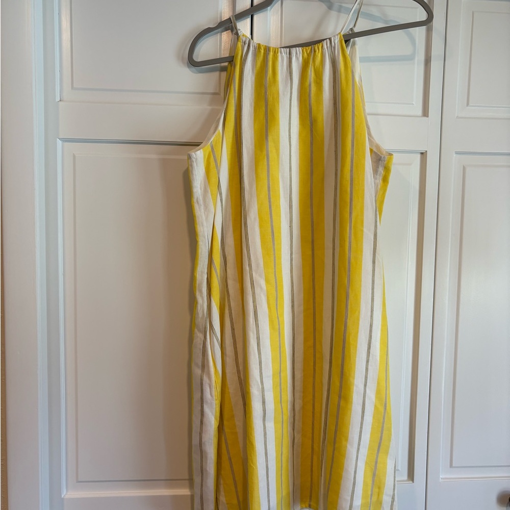 Tommy Bahama Yellow and White Striped Dress